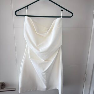 Zara Strapless Cream Dress